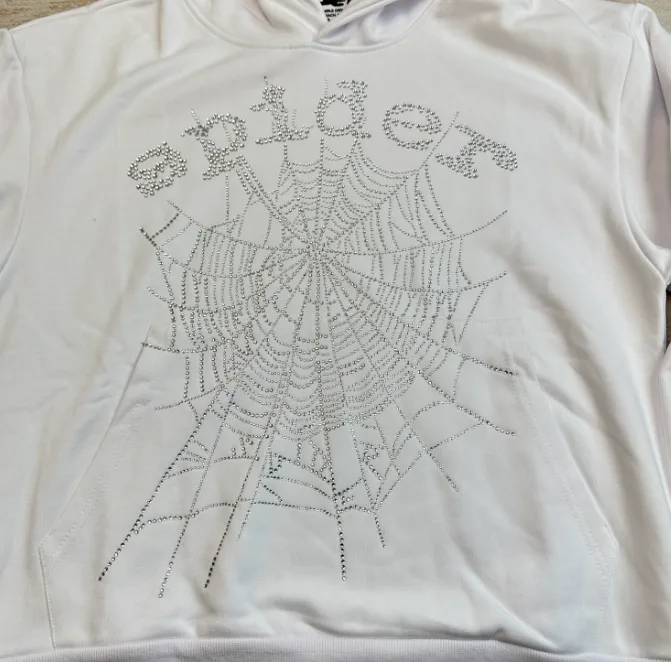 1:1 Sp5der 0G Rhinestone Logo Hoodie