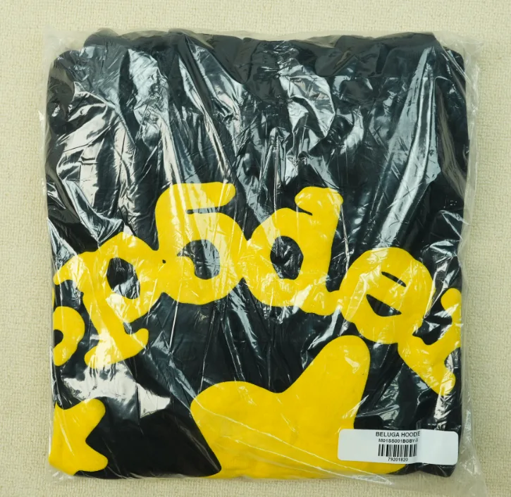 1:1 Sp5der Beluga Hoodie Onyx/Yellow