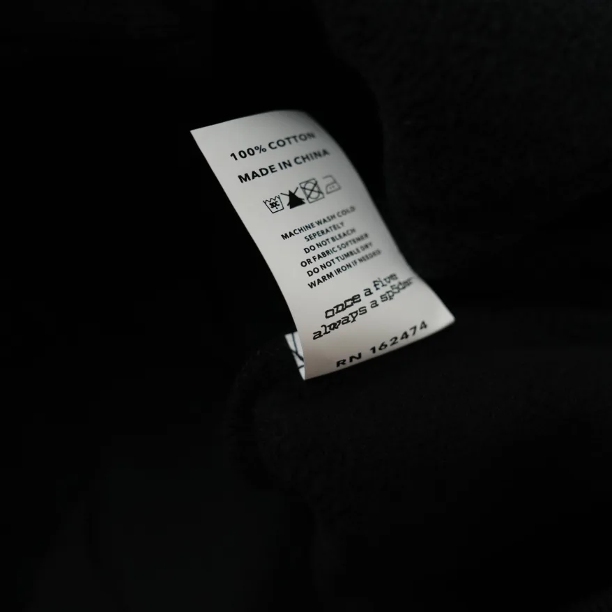 Sp5der Angel Number Hoodie Black