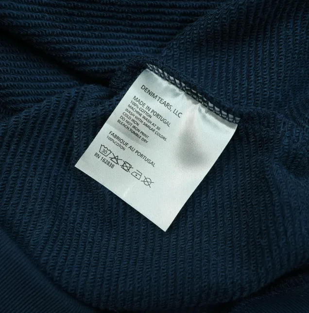 Denim Tears The Cotton Wreath Sweatshirt Navy