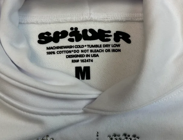 1:1 Sp5der 0G Rhinestone Logo Hoodie