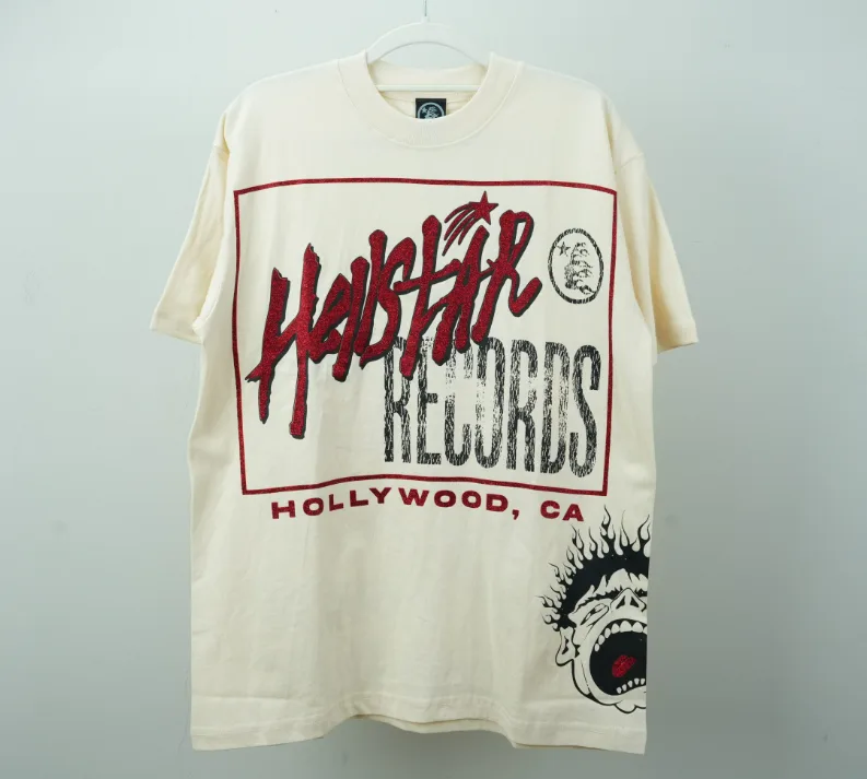 Hellstar Records T-shirt Off-White