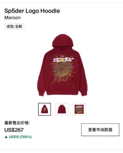 Sp5der Logo Hoodie Varoon