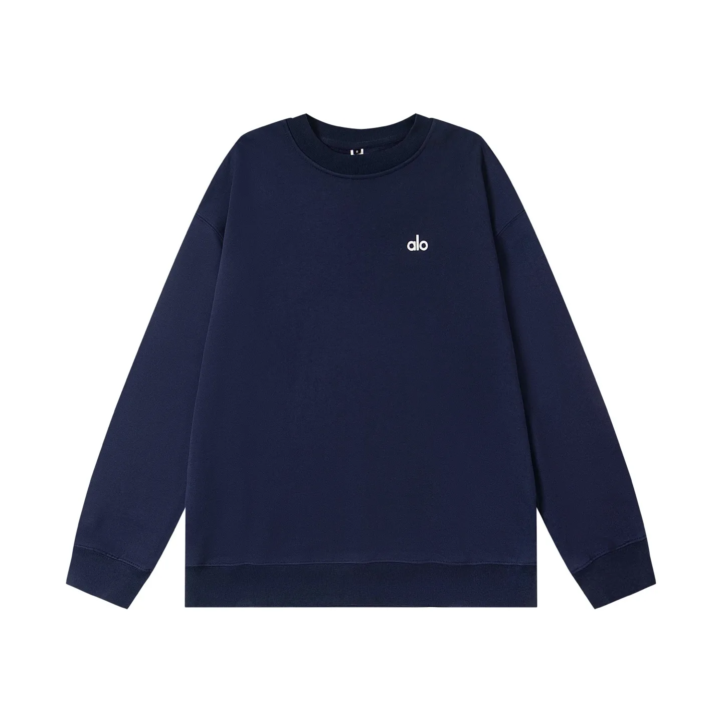 A201#P100 美国洛杉矶Alo25ss胸口经典立体小标男女同款宽松圆领卫衣 颜色：黑 咖啡13