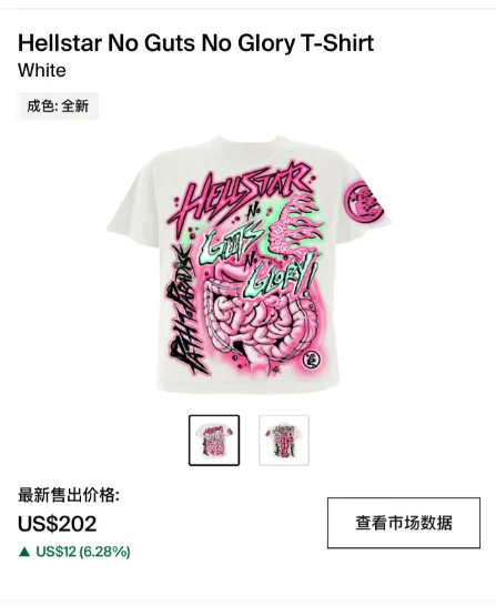 【NFC】 Hellstar No Guts No Glory T-Shirt