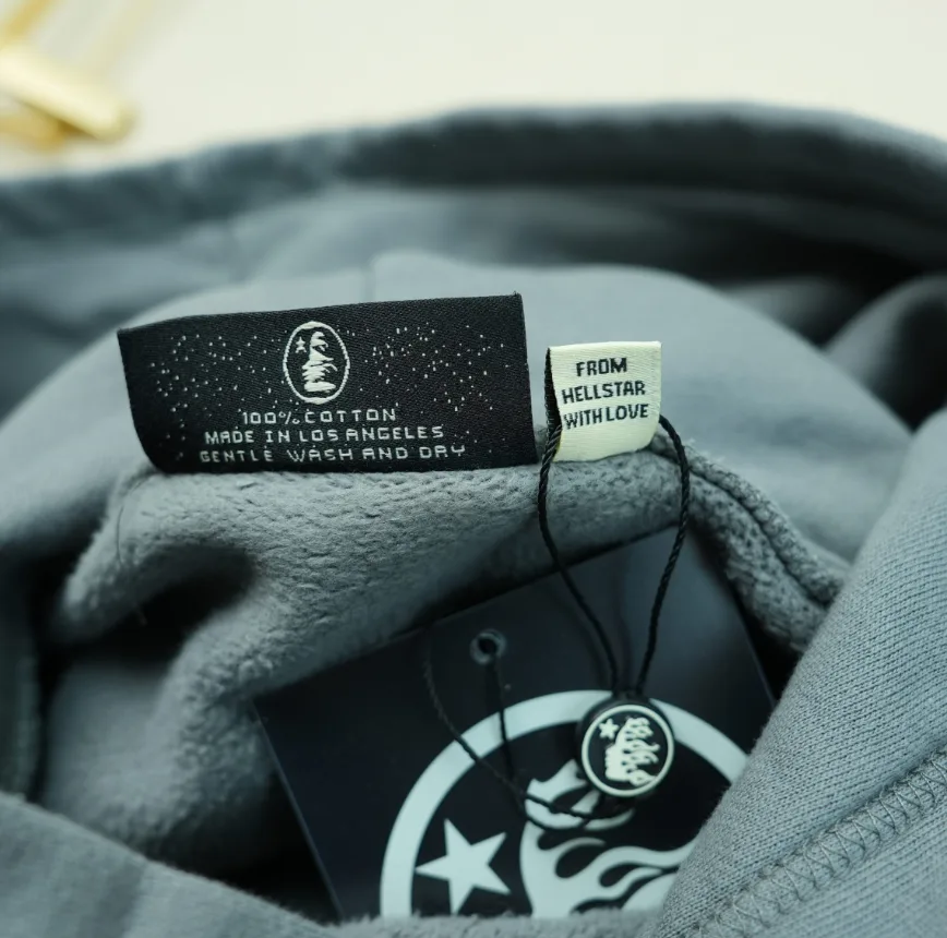 Hellstar Future Flame Hoodie Grey