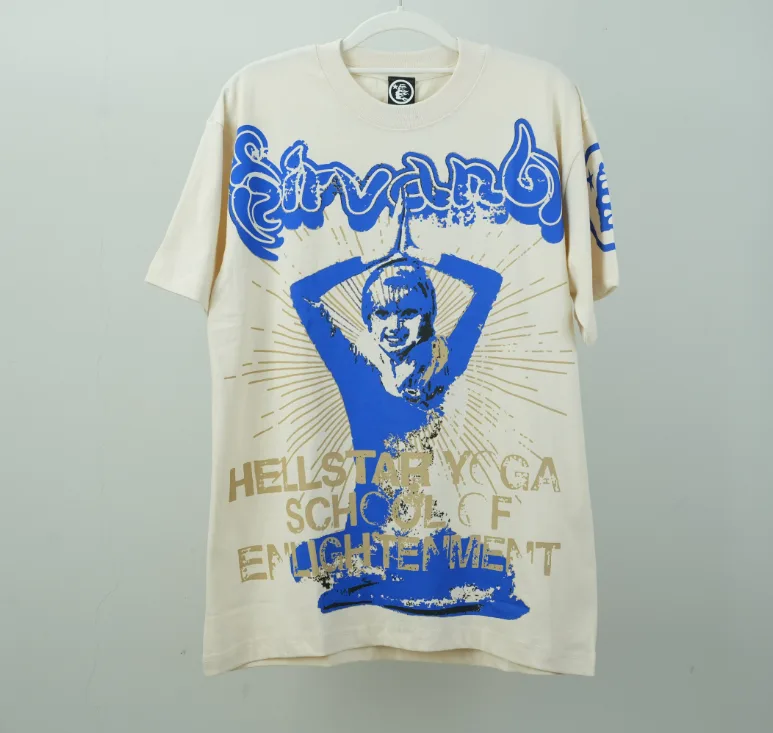 Hellstar Yoga T-shirt Cream