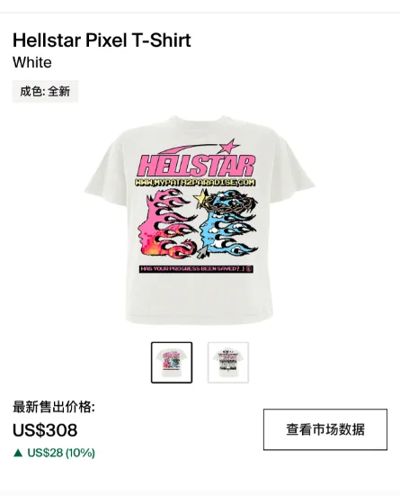 【NFC】 Hellstar pixelT-ShirtWhite