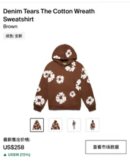 Denim Tears The Cotton Wreath Sweatshirt Brown