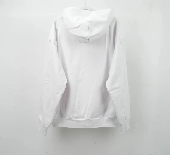 Sp5der 0G Rhinestone Logo Hoodie White