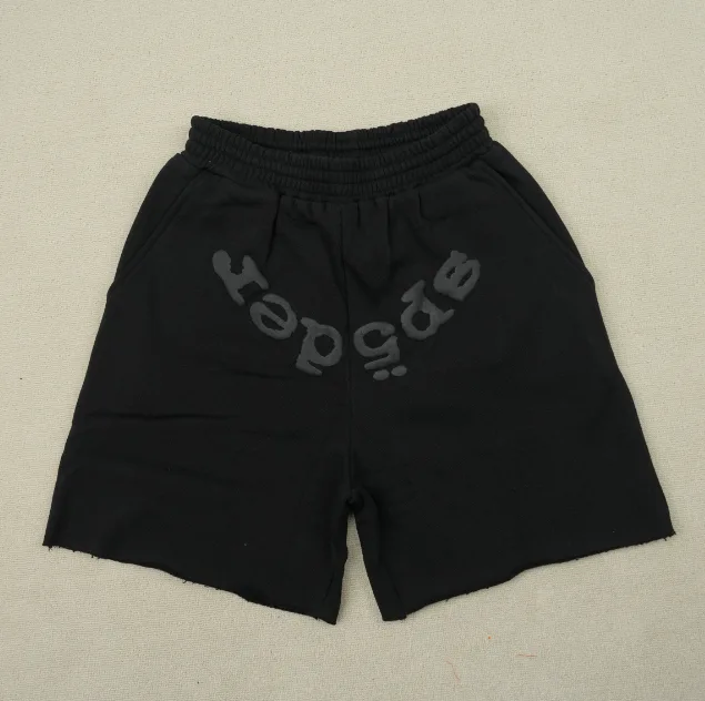Sp5der OG Web V2 Phantom Sweatshort Black