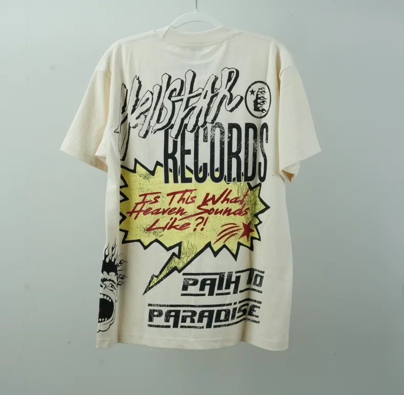 Hellstar Records T-shirt Off-White