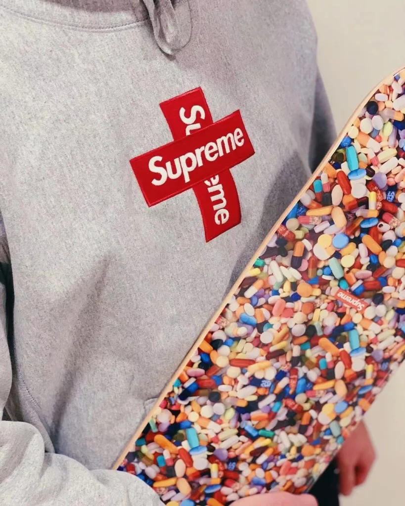 S022#155200185 Supreme 20FW Cross Box Logo Hooded
