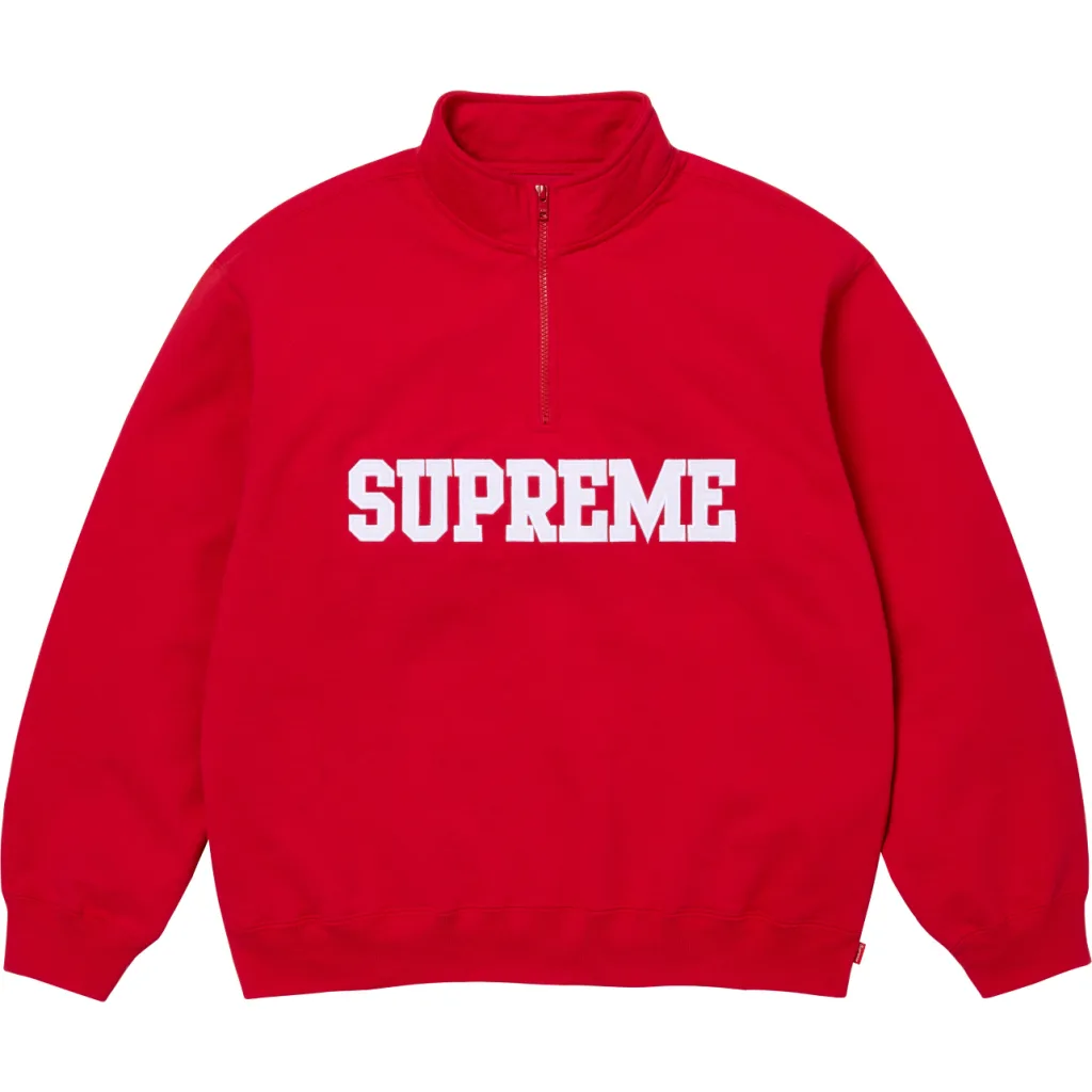Supreme Collegiate Half Zip Pullover FW24 S M L XL