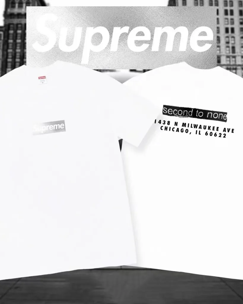 Supreme Chicago Box Logo Tee White S M L XL