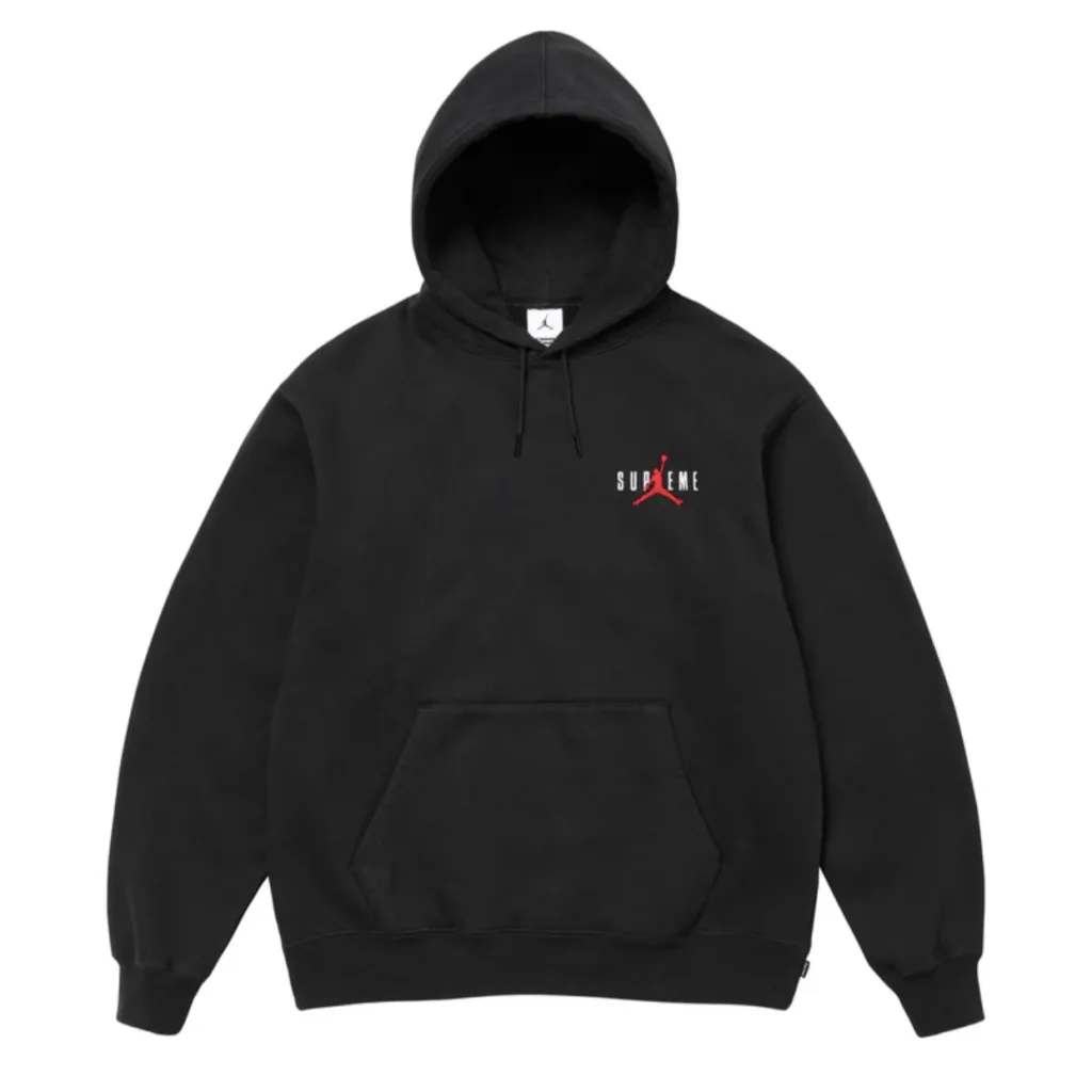 S165#160086500 SUPREME X JORDAN 24FW HOODED SWEATSHIRT