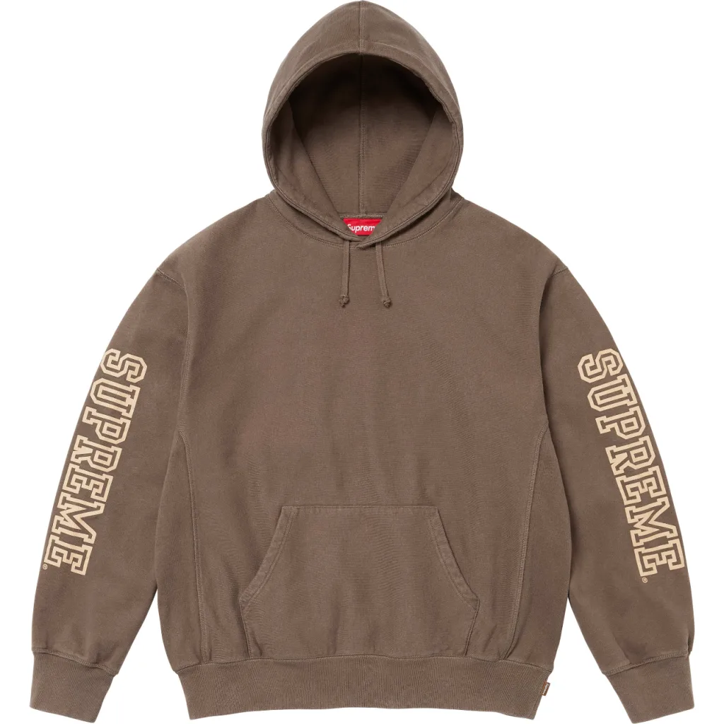 Supreme 24FW Collegiate Sleeve Hooded S M L XL