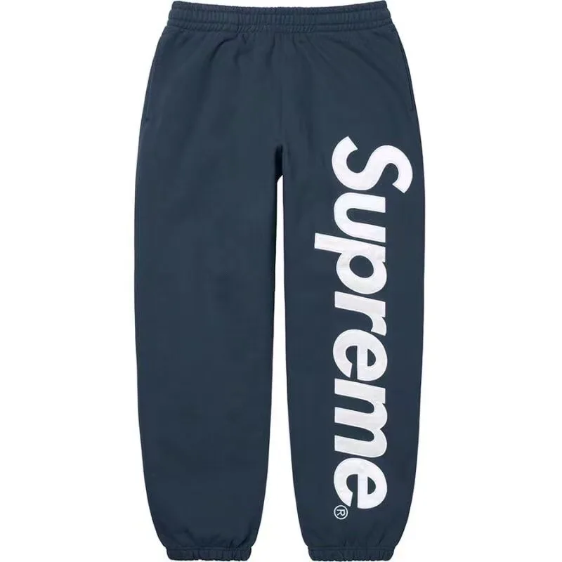 Supreme 22FW Satin Applique Sweatpant logo S M L XL