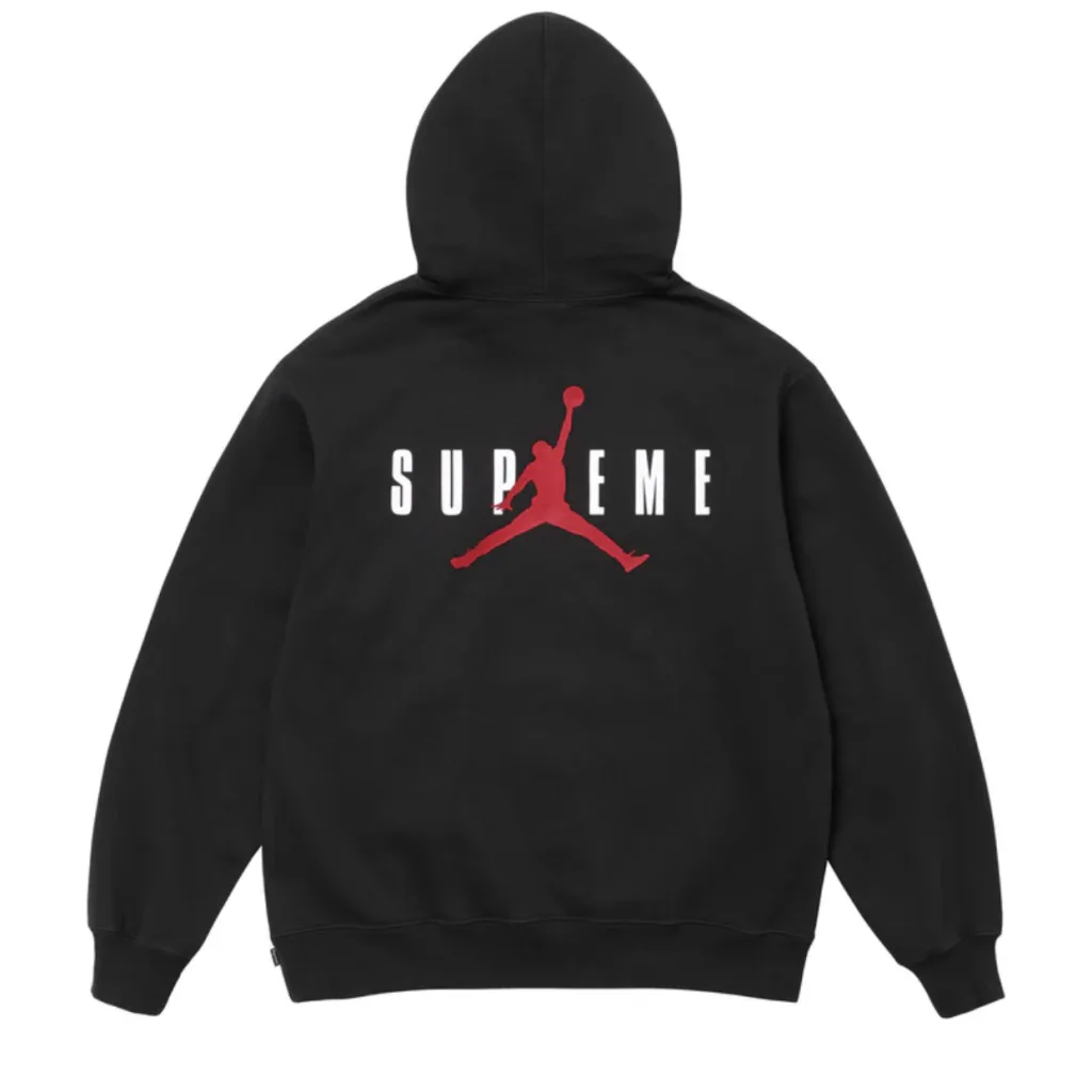 S165#160086500 SUPREME X JORDAN 24FW HOODED SWEATSHIRT