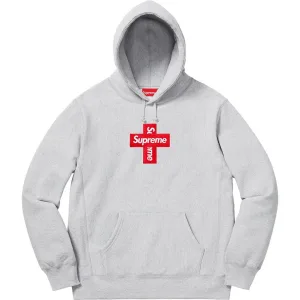 S022#155200185 Supreme 20FW Cross Box Logo Hooded