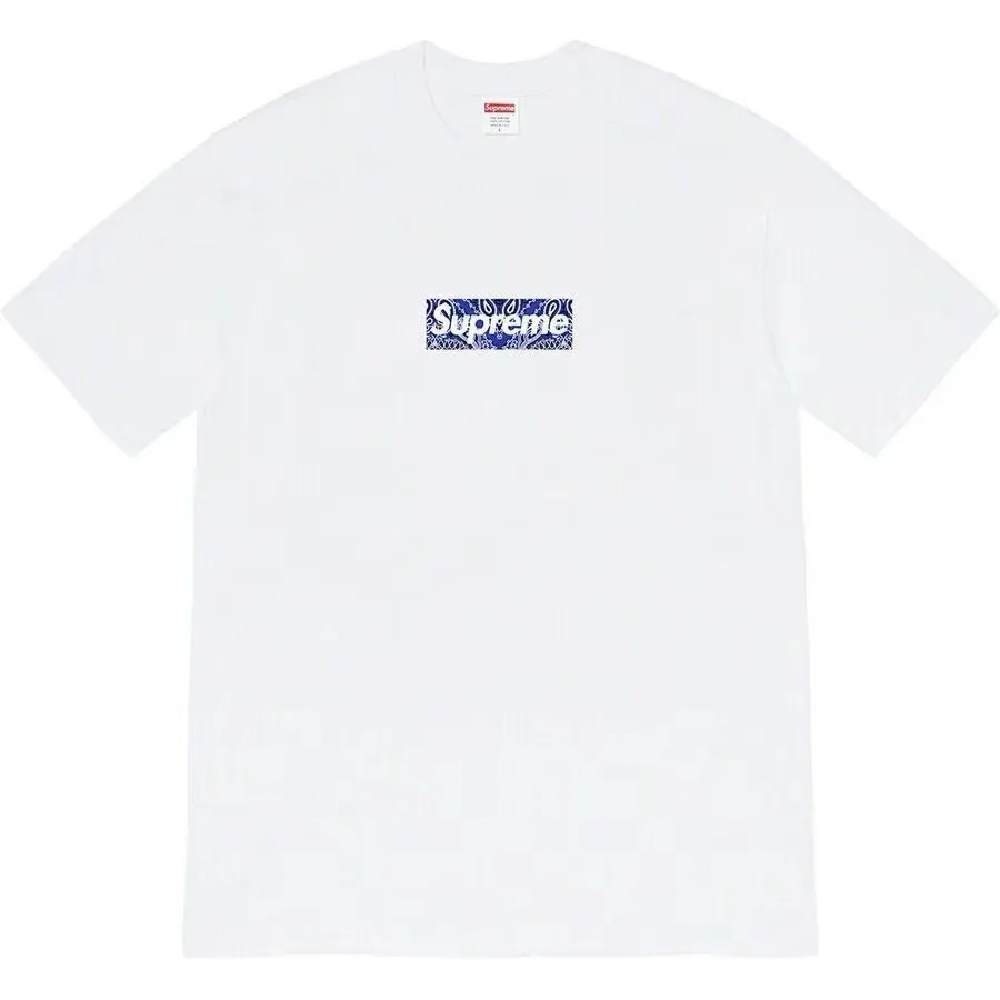 Supreme 19FW Bandana Box Logo Tee Bogo S M L XL