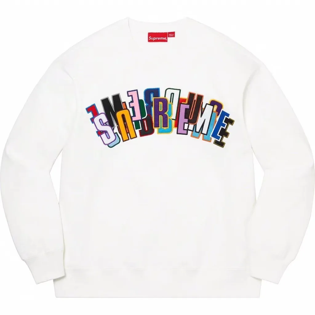 S017#155019570 SS21 Supreme Stacked Crewneck