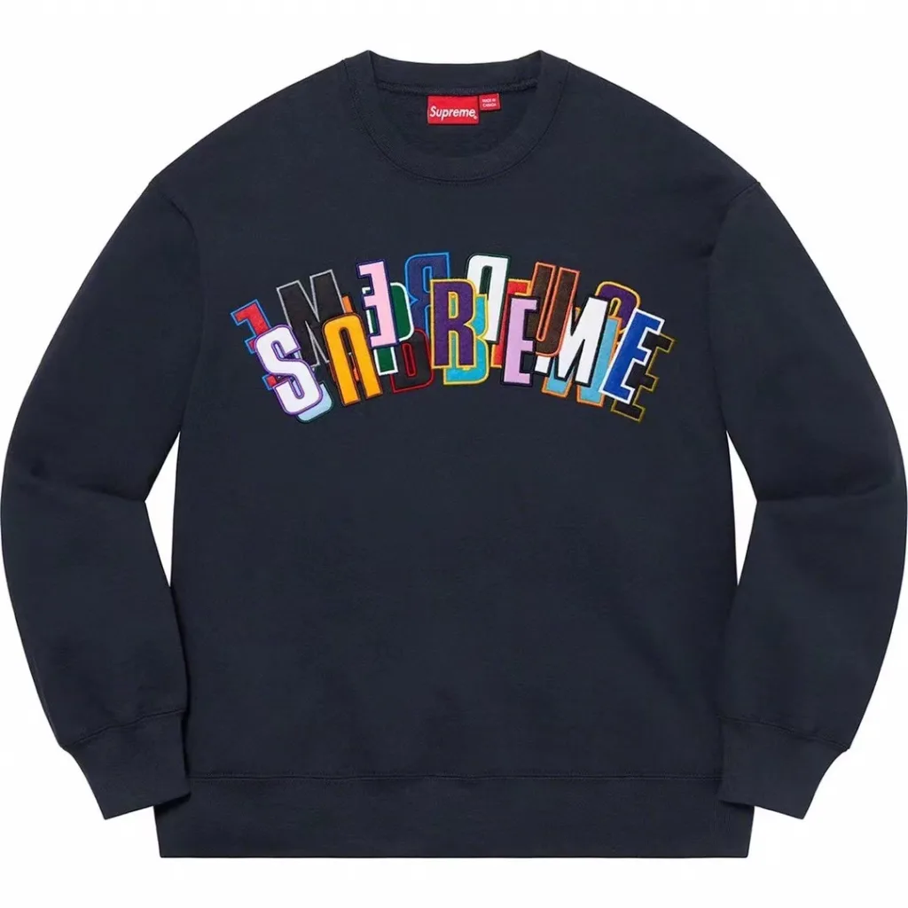 S017#155019570 SS21 Supreme Stacked Crewneck