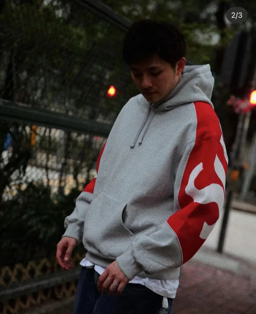 SUPREME BIG LOGO JACQUARD HOODED SWEATSHIRT LOGO S M L XL