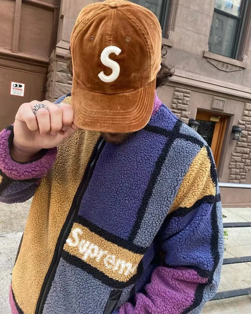 S015#250560290 Supreme 20FW Reversible Colorblocked Fleece Jacket