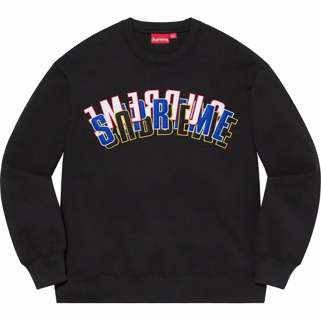 S017#155019570 SS21 Supreme Stacked Crewneck