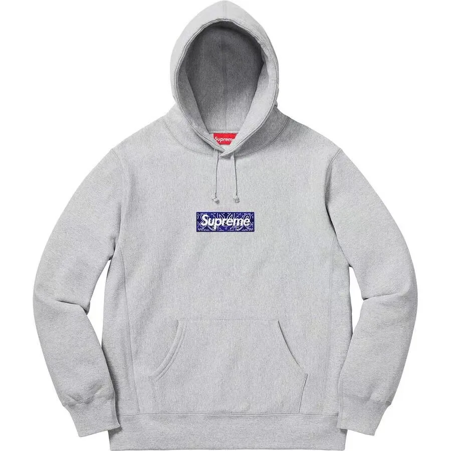 S021#155200185 supreme19FW Bandana Box Logo Hoodie