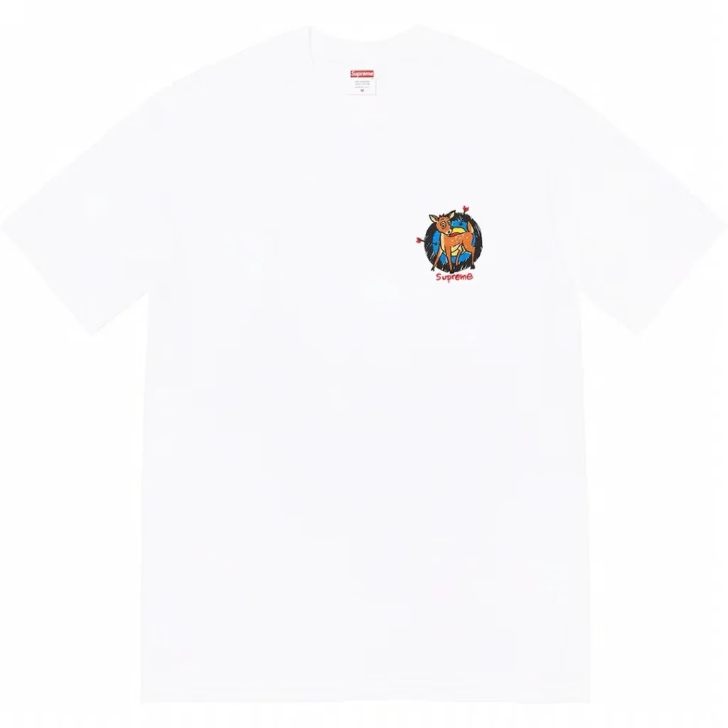 Supreme 22SS Deer Tee Logo S M L XL