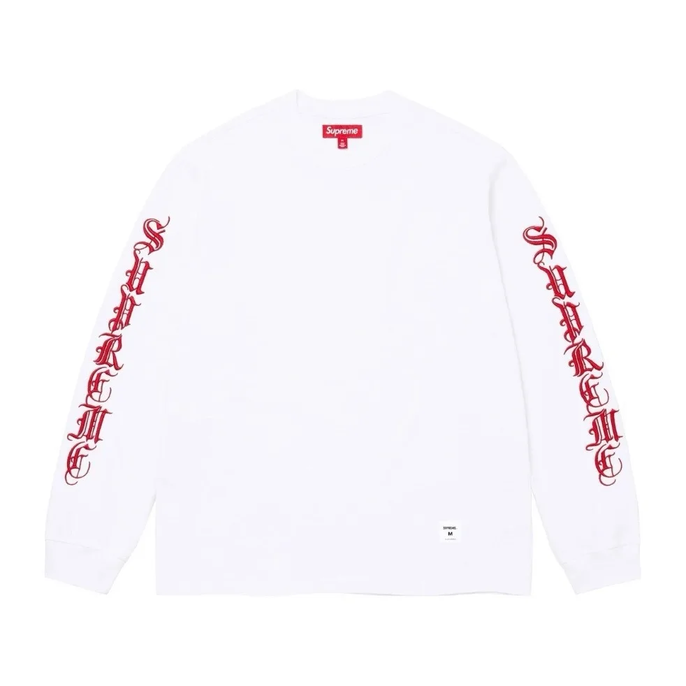 SUPREME FW24 OLD ENGLISH L/S TEE S M L XL