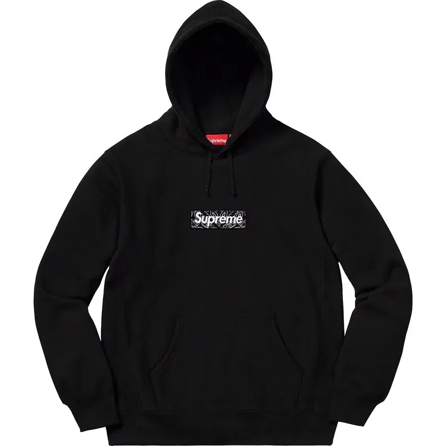 S021#155200185 supreme19FW Bandana Box Logo Hoodie
