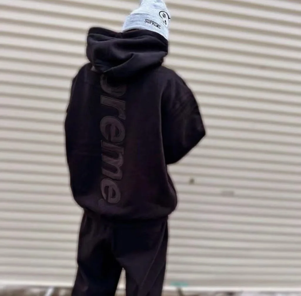 Supreme FW23 SATIN HOODIE LOGO S M L XL