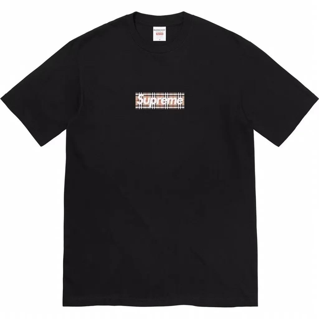 Supreme 22SS Burberry Box Logo Tee BBR S M L XL