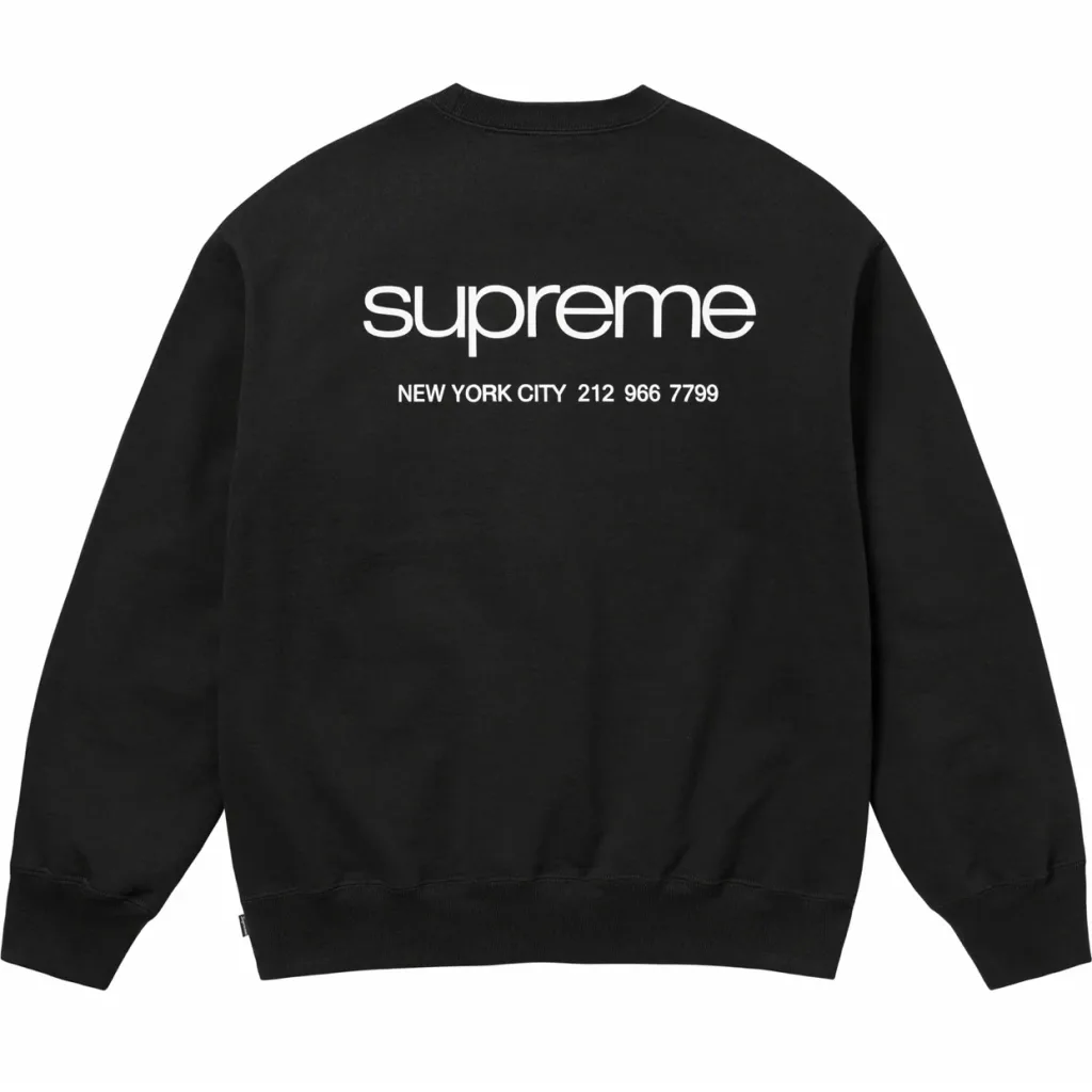 SUPREME NYC Crewneck S M L XL