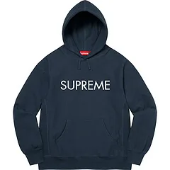 S013#15518899 Supreme 22FW Capital Hooded Sweatshirt