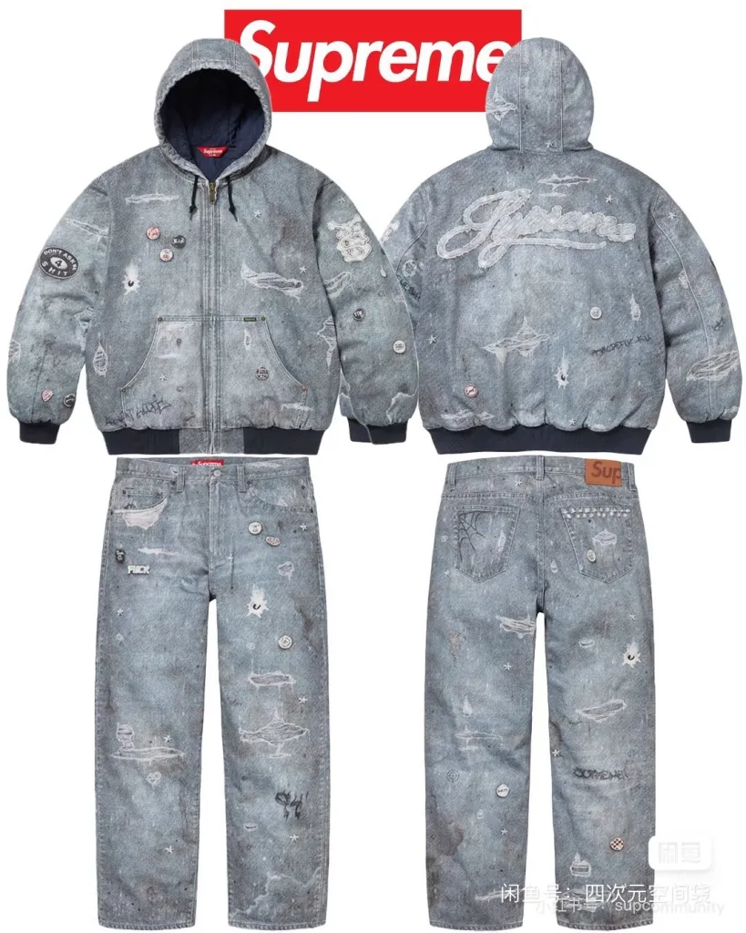Supreme 24FW HJR Trompe Loose Fit Jean 3D 30 32 34 36 38