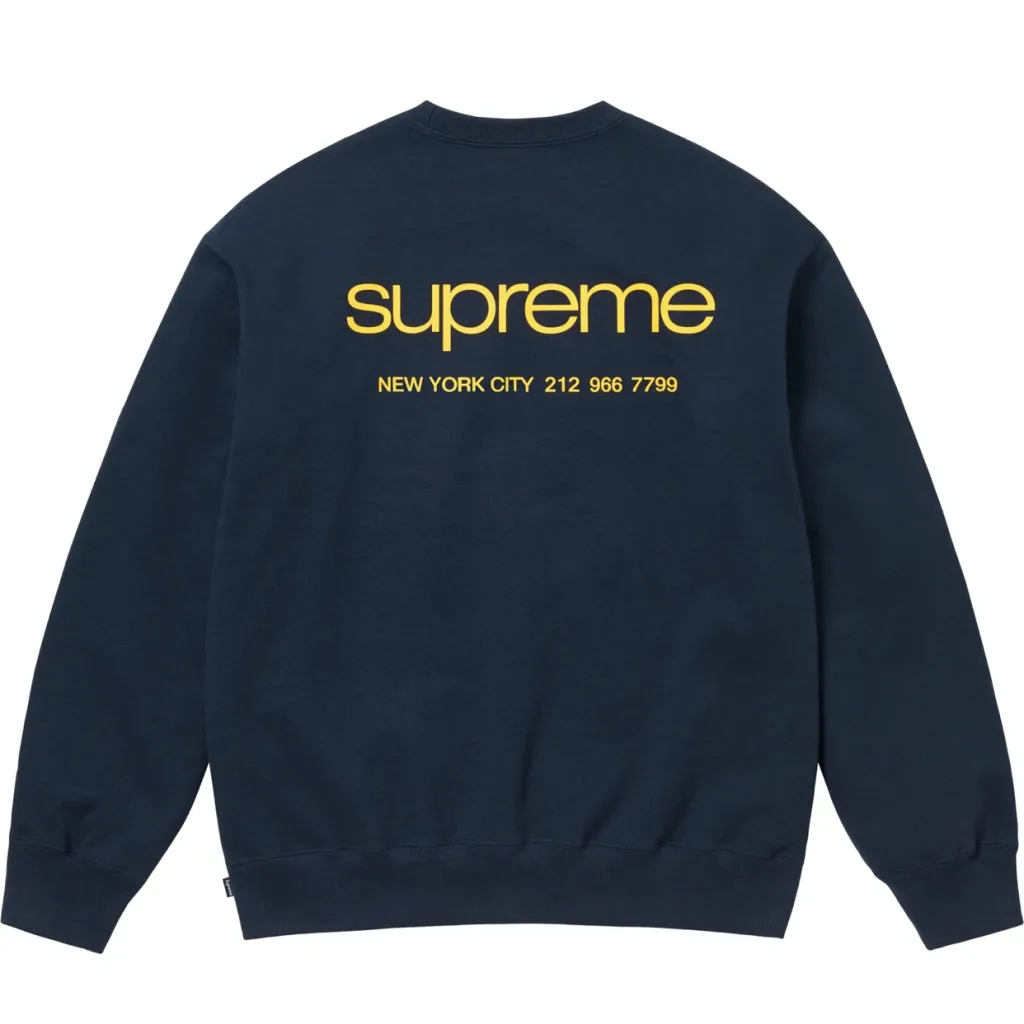 SUPREME NYC Crewneck S M L XL