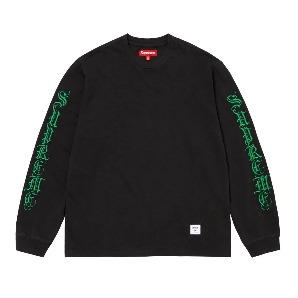 SUPREME FW24 OLD ENGLISH L/S TEE S M L XL