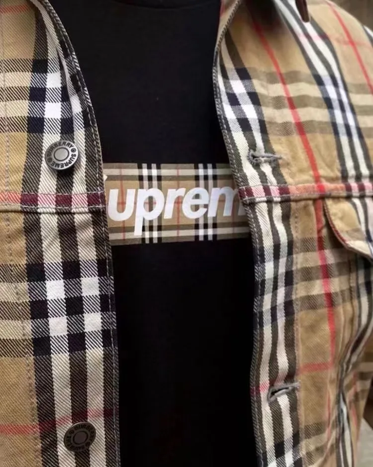 Supreme 22SS Burberry Box Logo Tee BBR S M L XL