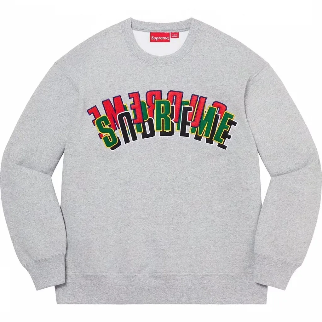 S017#155019570 SS21 Supreme Stacked Crewneck
