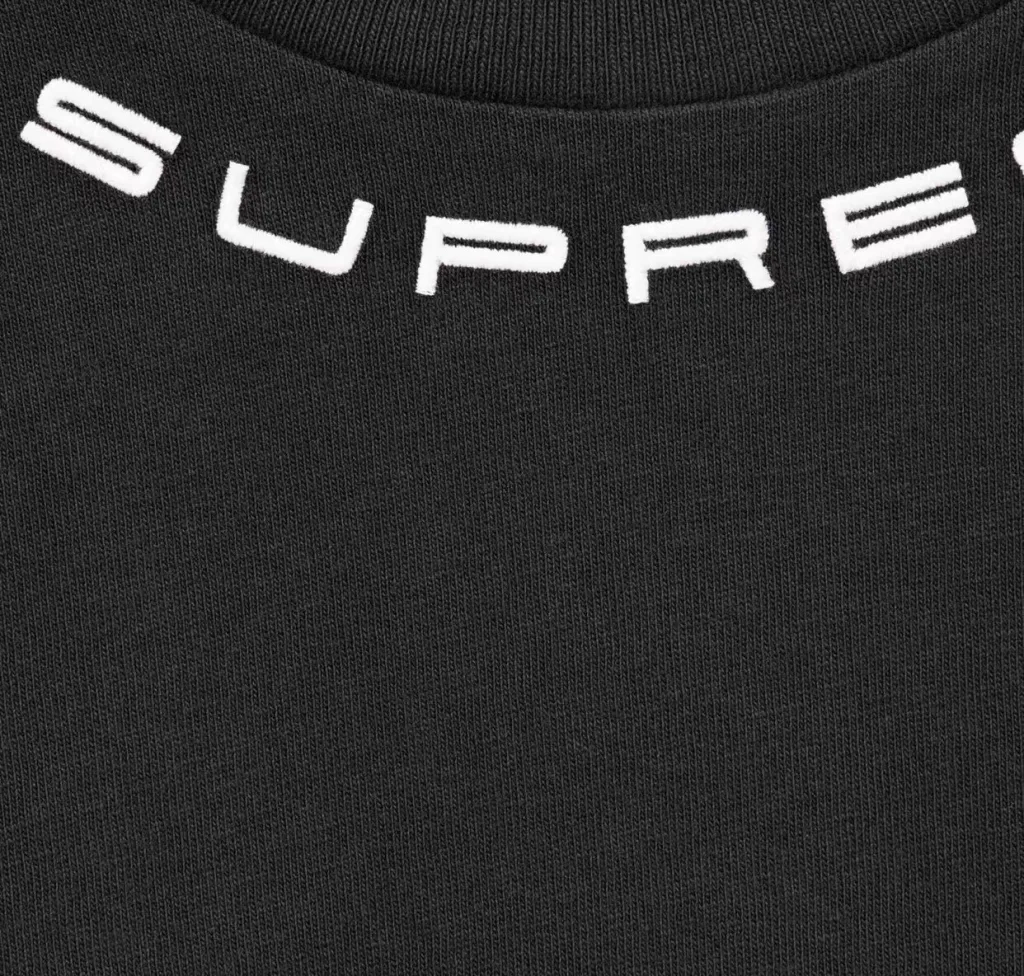 SUPREME COLLAR LOGO TOP TEE S M L XL