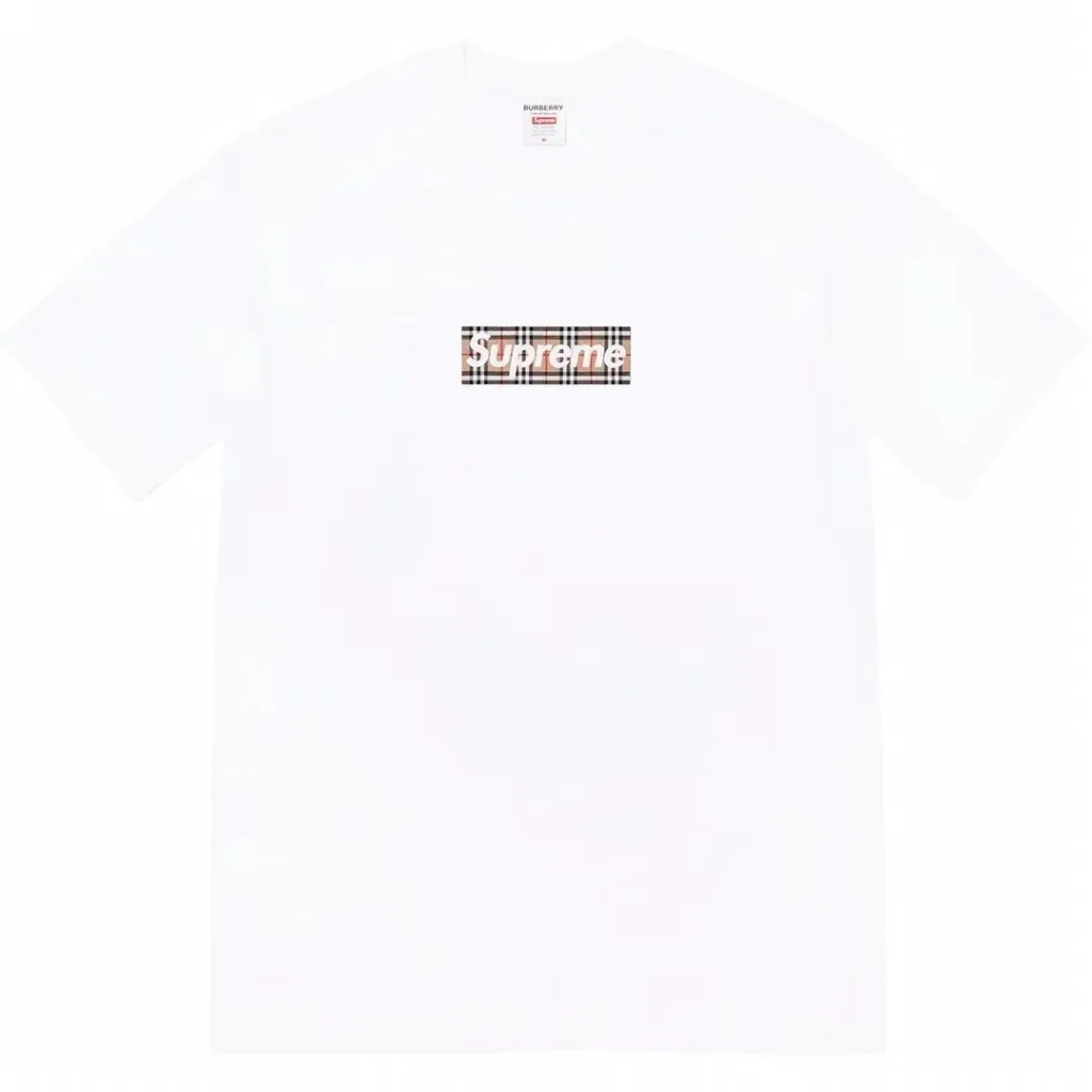 Supreme 22SS Burberry Box Logo Tee BBR S M L XL