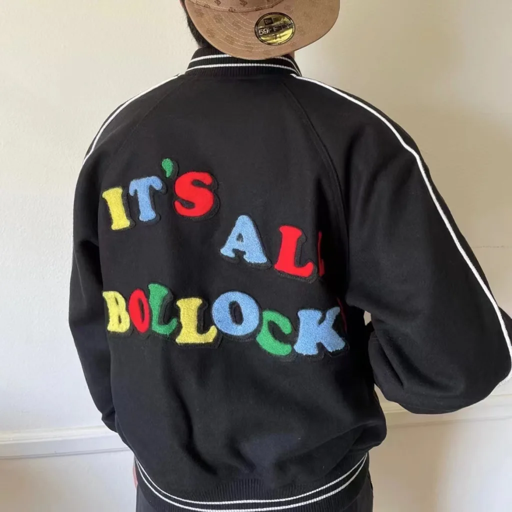 S016#28034058 Supreme 21SS Jamie Reid It’s All Bollocks Varsity Jacket