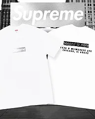 Supreme Chicago Box Logo Tee White S M L XL