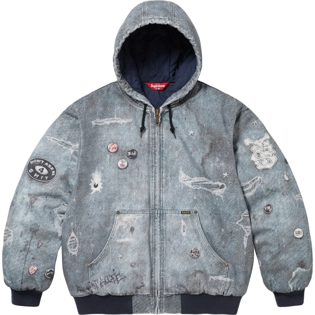 SUPREME 24FW HJR HOODED WORK JACKET S M L XL