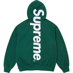 S032#1601902 Supreme 22FW Satin Appliqué Hooded Sweatshirt S M L XL