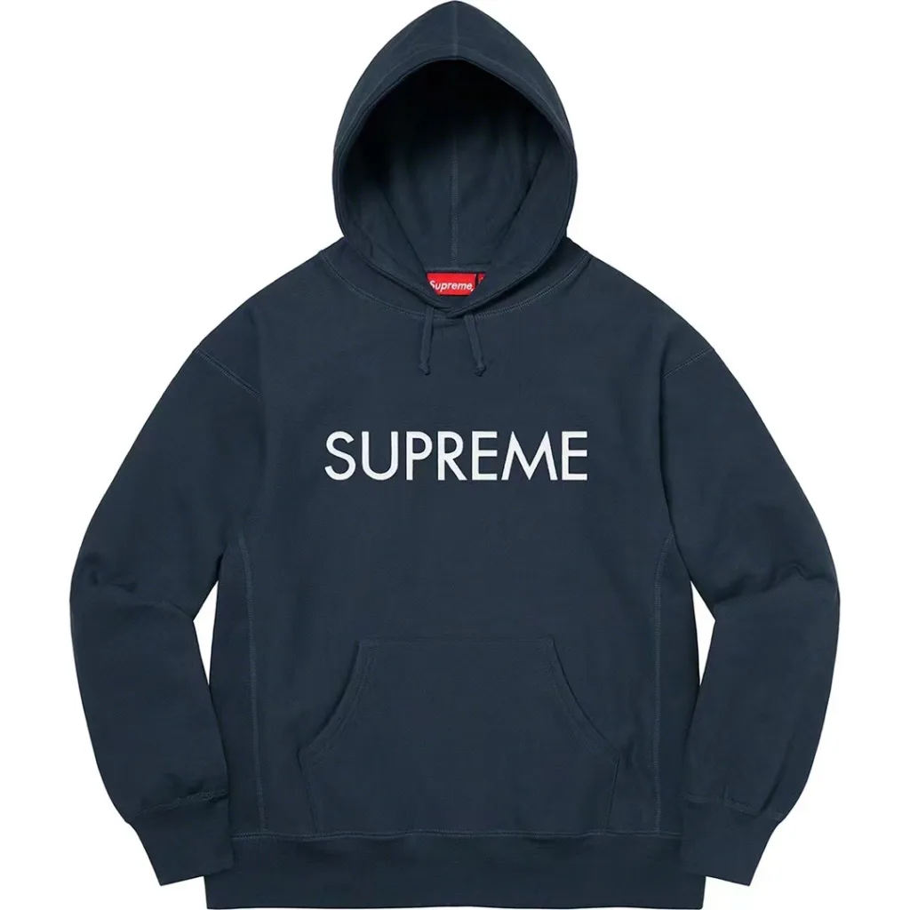S013#15518899 Supreme 22FW Capital Hooded Sweatshirt
